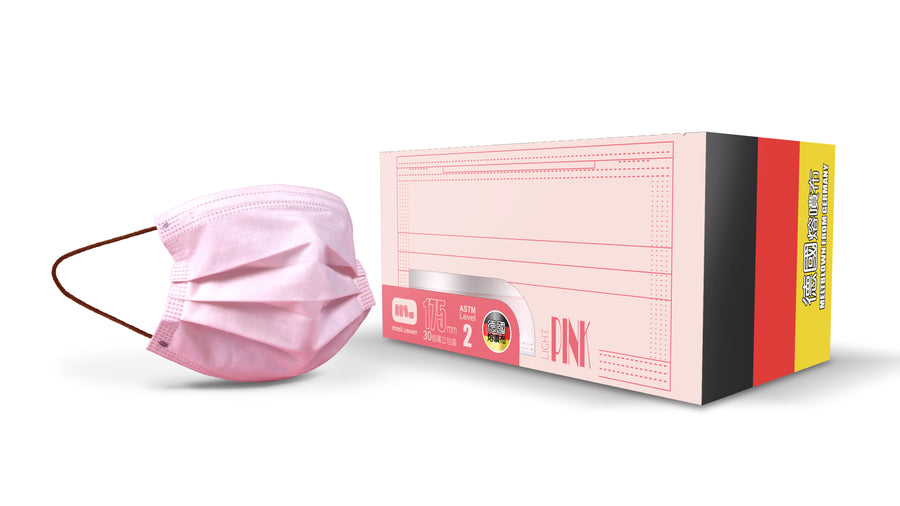 粉紅色口罩 (成人) | 30個獨立包裝